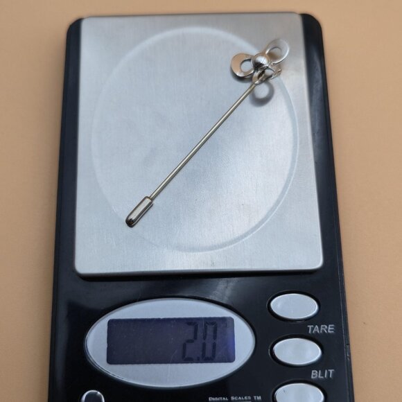 Sterling Silver Cute Simple Flower Pin A5107 - Picture 6 of 6